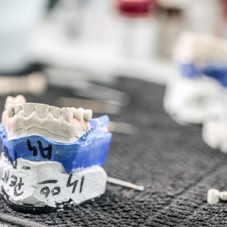 Table of dental technician workplace